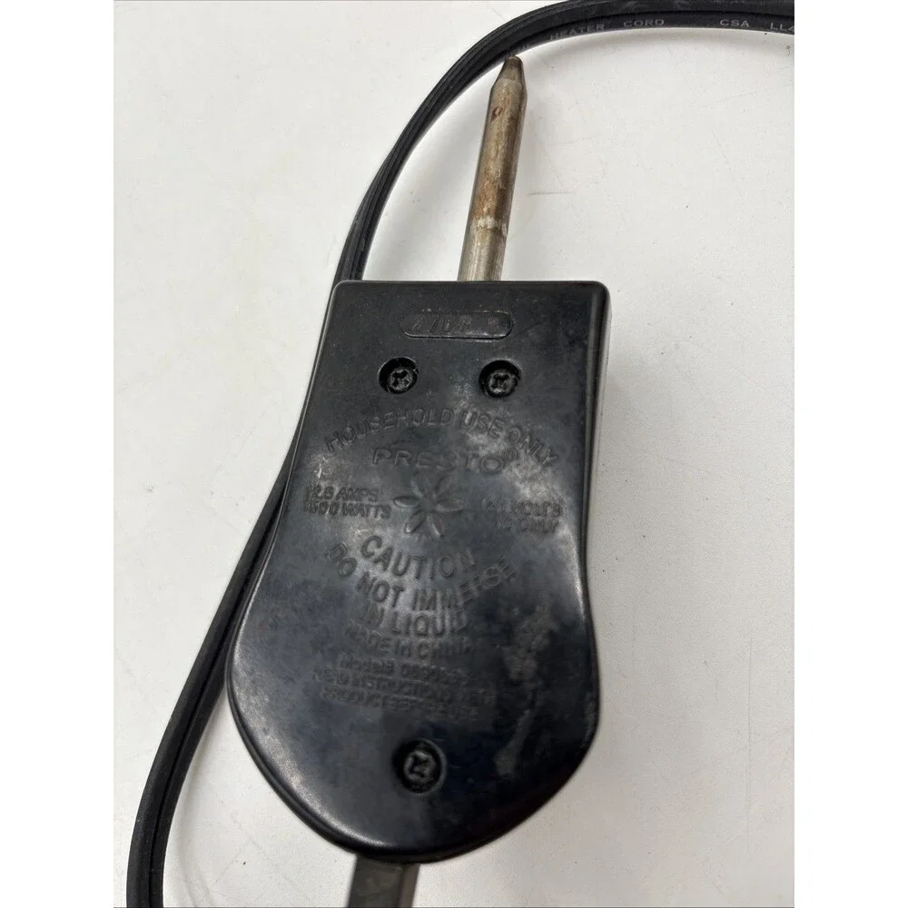 Presto 0690005 Skillet Griddle Temperature Heat Control Probe Power Cord 1500W